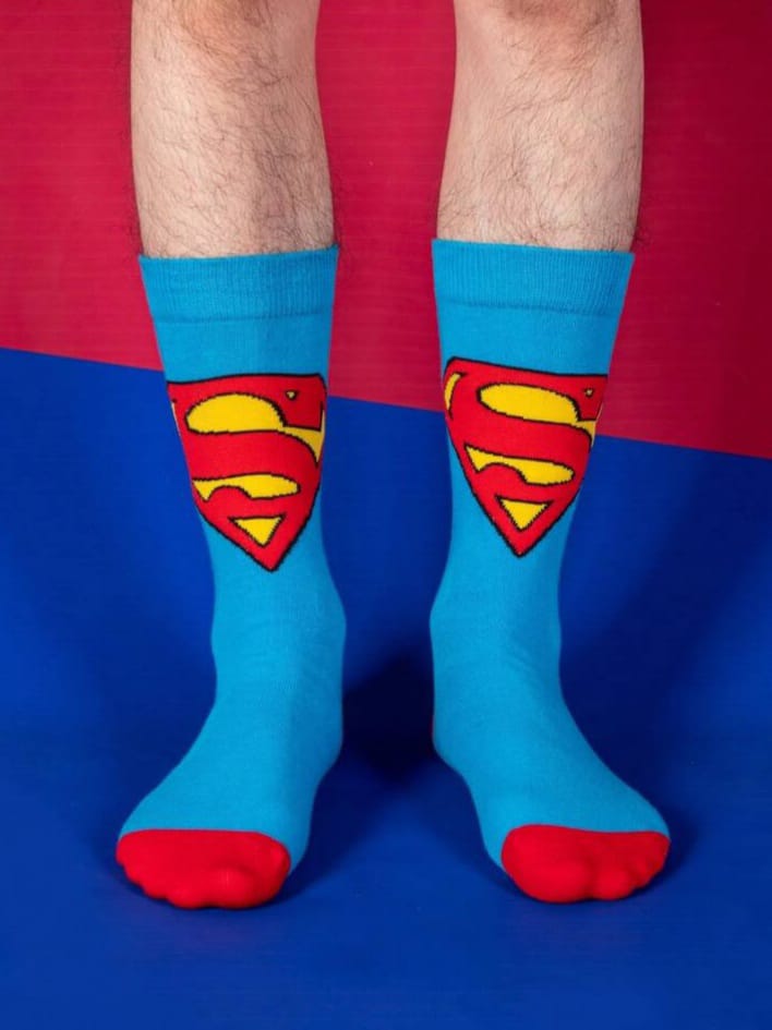 THEPAIR Superhero Logo Cartoon Animated Print Socks For Man